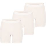Apollo - Bamboe Short Naadloos - Wit - 3-Pak - Maat S - Boxershorts dames - Dames ondergoed - Naadloos - Bamboe - Bamboe ondergoed dames