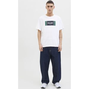 Jack & Jones - Jjhayato Tee - T-shirt - Wit - Regular Fit