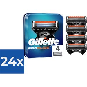 Gillette ProGlide Scheermesjes Voor Mannen - 4 Scheermesjes - Voordeelverpakking 24 stuks