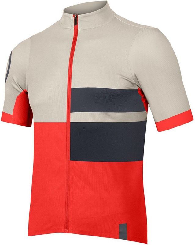 Endura - Fs260 Print - Korte Mouw Wielertrui - Rood