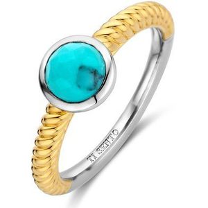 TI SENTO Ring 12332TQ - Zilveren dames ring - Maat 60