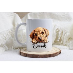 labrador bulldog mok met naam