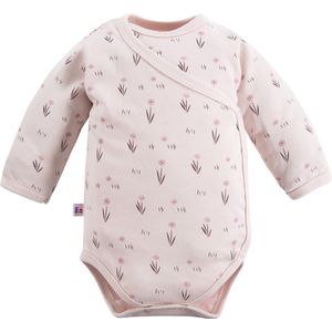Eevi - Rompertje - Omslagromper - Overslagromper - Bloemetjes - Maat 56 - 0 t/m 2 maanden
