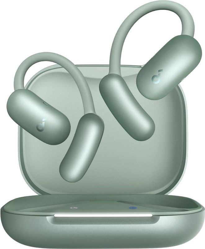 soundcore AeroFit 2 AI Assistant open-oor-koptelefoon van Anker, zit lekker zonder druk, 2x rijkere bas, oordopjes met realtime vertaling, hoge resolutie, 35 uur speeltijd, IP55