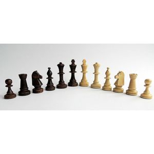Handgemaakte Houten Schaakstukken - Ideaal voor Toernooien - 98 mm Koning Hoogte