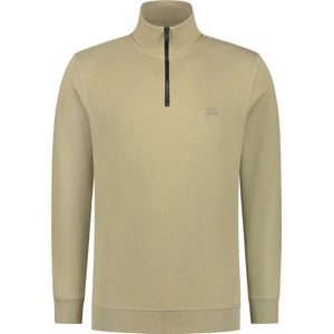 BOSS - Zetrust Half Zip Trui Groen - Heren - Maat XL - Regular-fit