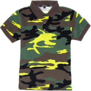 Airforce Polo Camou Neon Groen maat XXL