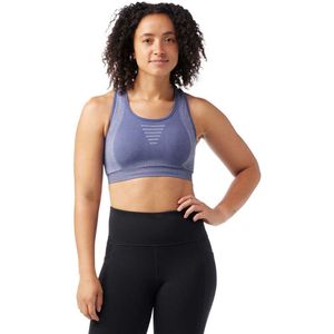 Smartwool - Intraknit Racerback Bra - Sportbeha - Blauw/Purper