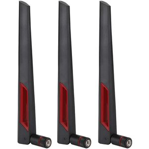 High Gain Router Antenna, 3PCS SMA 8DBi Interface Dual Band Antenna, RG178 Pure Copper Cable, Wireless LAN Antenna and WiFi Router Adapter for ASUS AC68U/AC88U/AC66U