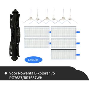 Replacements® Onderdelen set geschikt voor Rowenta X-Plorer serie 75 (niet 75S) - 75 RG7687 / RR7687WH - 12-delig