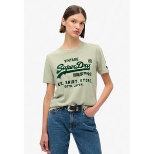 Superdry Classic Vl Graphic Relaxed T-shirt Met Korte Mouwen Groen M Vrouw