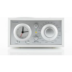 Tivoli Audio - Model 3 BT w/ USB - Wekkerradio met Bluetooth - Wit/Zilver