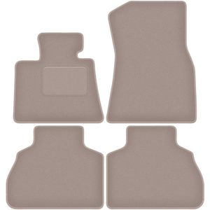Beige velours vloermatten voor: BMW X7 G07 5-zits (2018-)