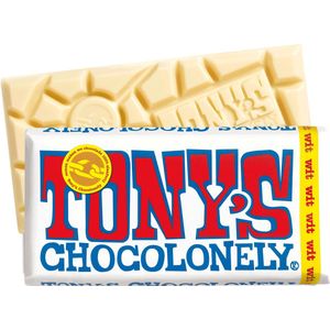 Tony's Chocolonely Witte Chocolade Reep - 180 gram