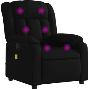 vidaXL - Massagestoel - Zwart - Met Handmatige Relaxfunctie en Vibratiefunctie