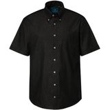 Boston Park Boston Park - Heren - Boston Park overhemd korte mouwen buttondown-kraag tot 8XL - Zwart - Maat XL