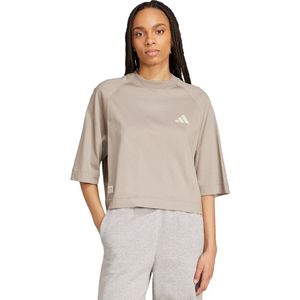 adidas - Performance - Premium Sweat T-shirt - Beige - Dames