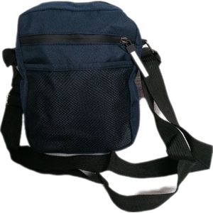 Uniseks - Schoudertas - Crossbody - Money Belt - Verstelbare Schouderband - 3 Vakken - Kleur Blauw - Cadeau - Kerst