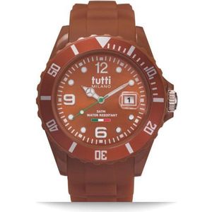 Tutti Milano TM002BR-Horloge -  42.5 mm - Bruin - Collectie Pigmento