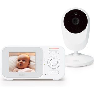 Elec EVM24 Babyfoon met Camera - 2,4 inch Kleurenscherm - Nachtzicht en Terugspreekfunctie - Wit