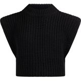 myMo - Grofgebreide Truivest - Ronde Hals - Relaxte Cropped Pasvorm