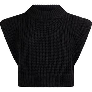 myMo - Grofgebreide Truivest - Ronde Hals - Relaxte Cropped Pasvorm