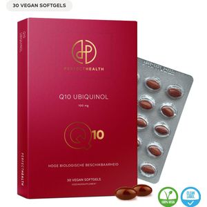 Perfect Health - Q10 Capsules - Betere Omzetting Ubiquinol - Hoge Opname - Co-Enzym - Hoge Dosering - 30 Stuks - Vegan
