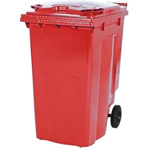 2 Wiel Grote Afvalcontainer Model MGB 240 RO - ROOD - Saro 174-2220