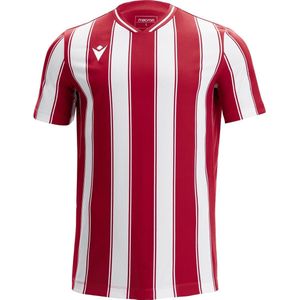 Macron Sceptrum Shirt Korte Mouw Heren - Rood / Wit | Maat: 3XL