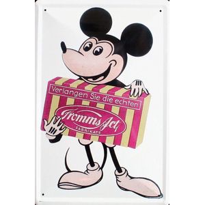 Grappige muis wand- reclamebord 20x30cm