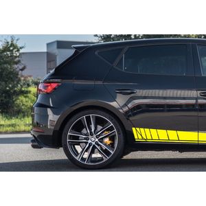 Car Striping Zijkant | Pimp jouw auto! | Nevada | Twee strips van 200 cm | Wit | 6-15 cm hoog | socialsticker.nl