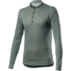 Castelli Casual shirt Heren Groen - CA Tech Henley LS Sauge Green  - L