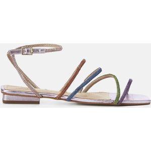 Mangará Arçá Dames sandalen - met kristallen versierde bandjes - Kleurrijk - Maat 37