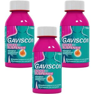 Gaviscon Duo Suspensie - 3 x 150 ml
