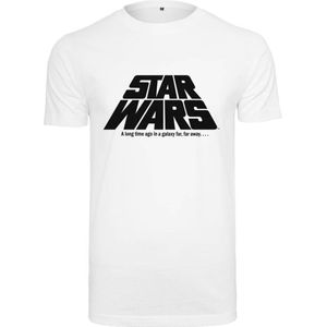 Merchcode Star Wars - Original Logo Heren T-shirt - XS - Wit