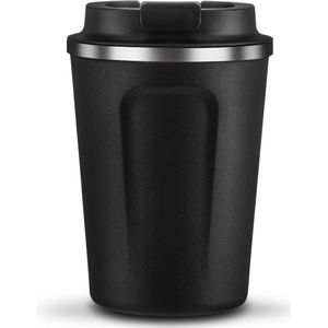 Asobu Café Compact - ECO koffie beker - Thermoskan - Koffiemok - Zwart