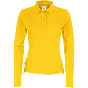 Cottover POLO PIQUE LONG SLEEVE LADY - GOTS GECERTIFICEERD 141017 - Geel - S