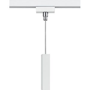 Spanningsrail Connector Hanglamp - Hangadapter - DUOLINE - 2 Fase - Mat Wit