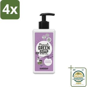 Marcel's Green Soap - Handzeep - Lavendel & Rozemarijn - Zachte verzorging - 250 ml - Voordeelverpakking - 4 stuks - Rozemarijn - Biologische zeep