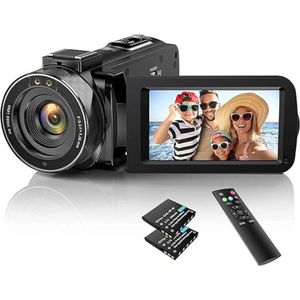 Vlog Camera – voor Beginners – Infrarood Nachtzicht – 3.0 Inch – HD 1080P 30FPS - Zwart