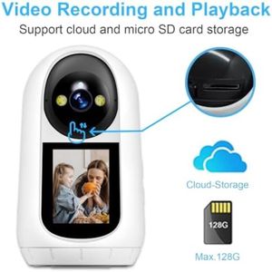 Binnenshuis beveiligingscamera - met HD-beeld en bewegingsdetectie - Nachtzicht - Belfunctie