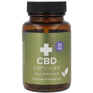 Dutch Natural Healing - CBD Capsules 25MG - 60 stuks - 100% Vegan & Full spectrum