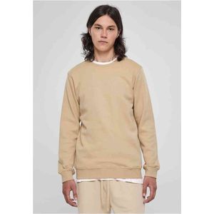 Urban Classics - Basic Terry Crewneck sweater/trui - S - Beige