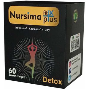 Nursima Fit X Plus Detox kruiden mix Thee 60 stuks forx5