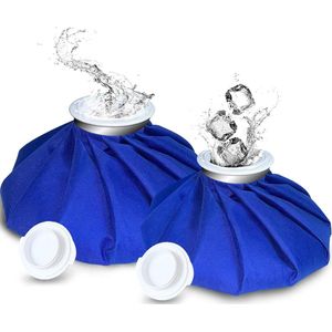 Cold pack-ijspak-coldpack herbruikbaar- coldpack met hoes -geschikt voor geblesseerde delen-koel te houden -gemakkelijk mee te nemen-9-inch ijspakketten zijn herbruikbaar -blauw-2artikelen