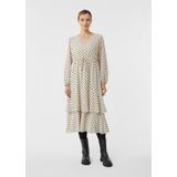 comma - Midi-Chiffonkleid - Polka Dots - Elegante Jurk