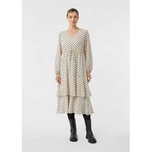 comma - Midi-Chiffonkleid - Polka Dots - Elegante Jurk
