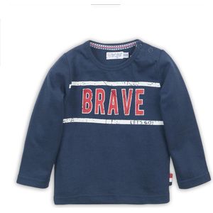 Dirkje - jongens shirt - Navy Brave -  Maat 80
