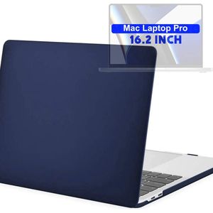 Laptopcase - Geschikt voor MacBook Pro 16 inch - Case - Cover - A2141/A2485/A2780 M2 Pro,Max (2019-2023) - Blauw