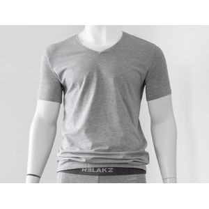 RELAKZ | BAMBOE KATOEN | T-shirt Deep V-neck - Extra Lang (2-pack)